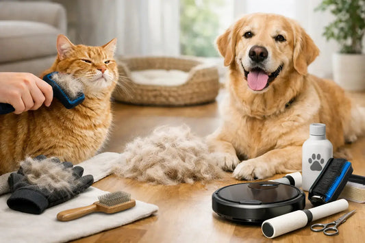 9 Ways to Reduce Pet Shedding Mess