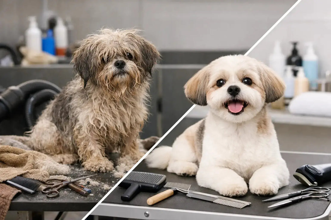 Dog Grooming Setup Before and After Tips