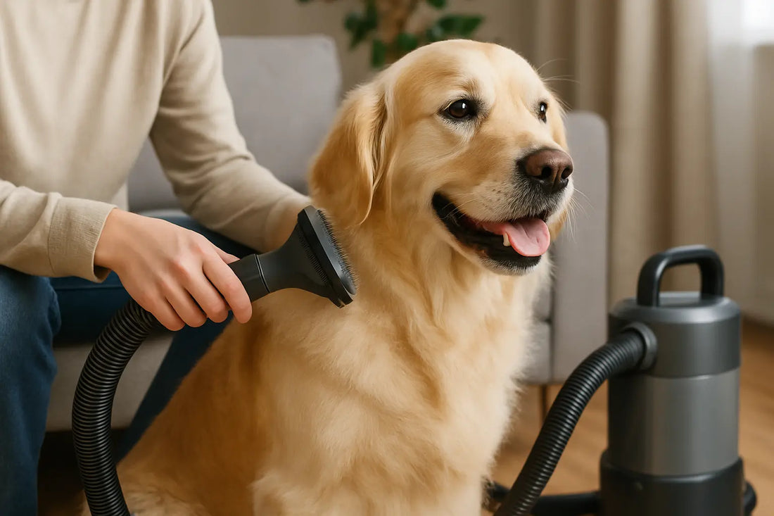 Pet Grooming Vacuum For Dogs That Cuts Shedding By Half