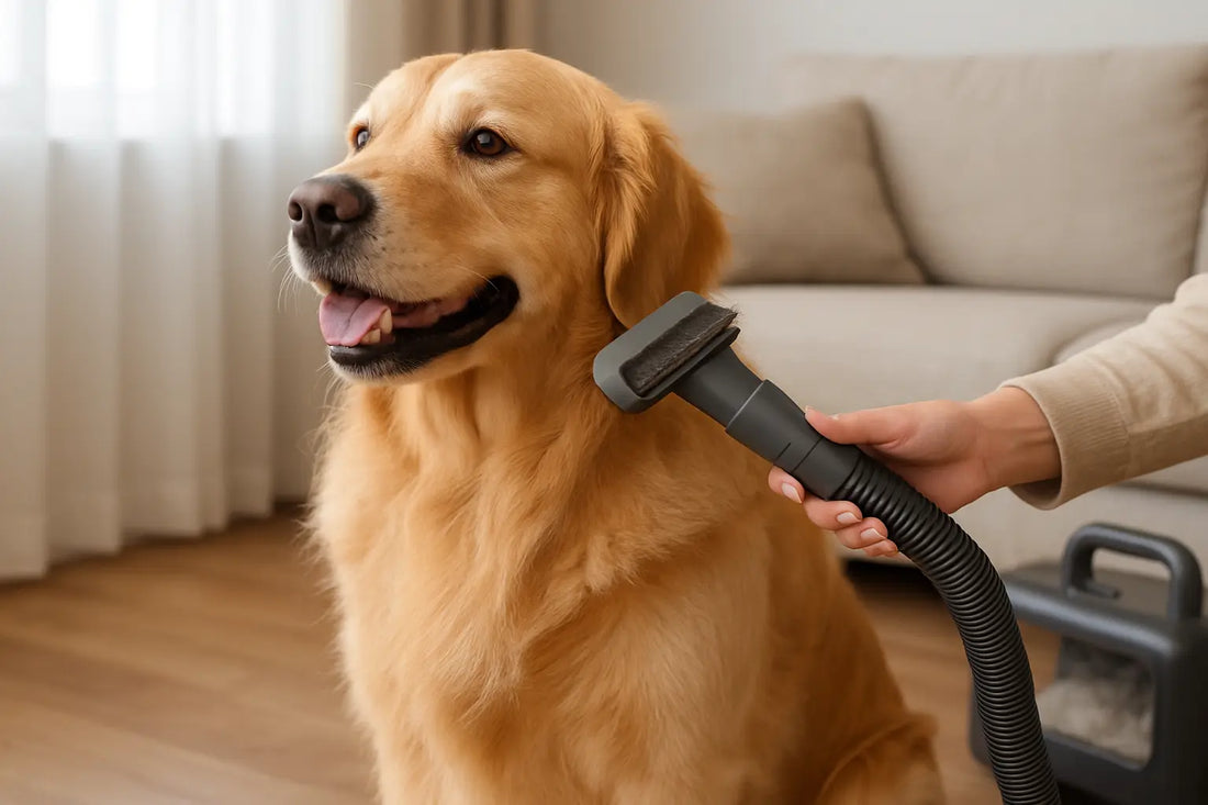 Pet Grooming Vacuum For Shedding Dogs That Ends Fur Storms