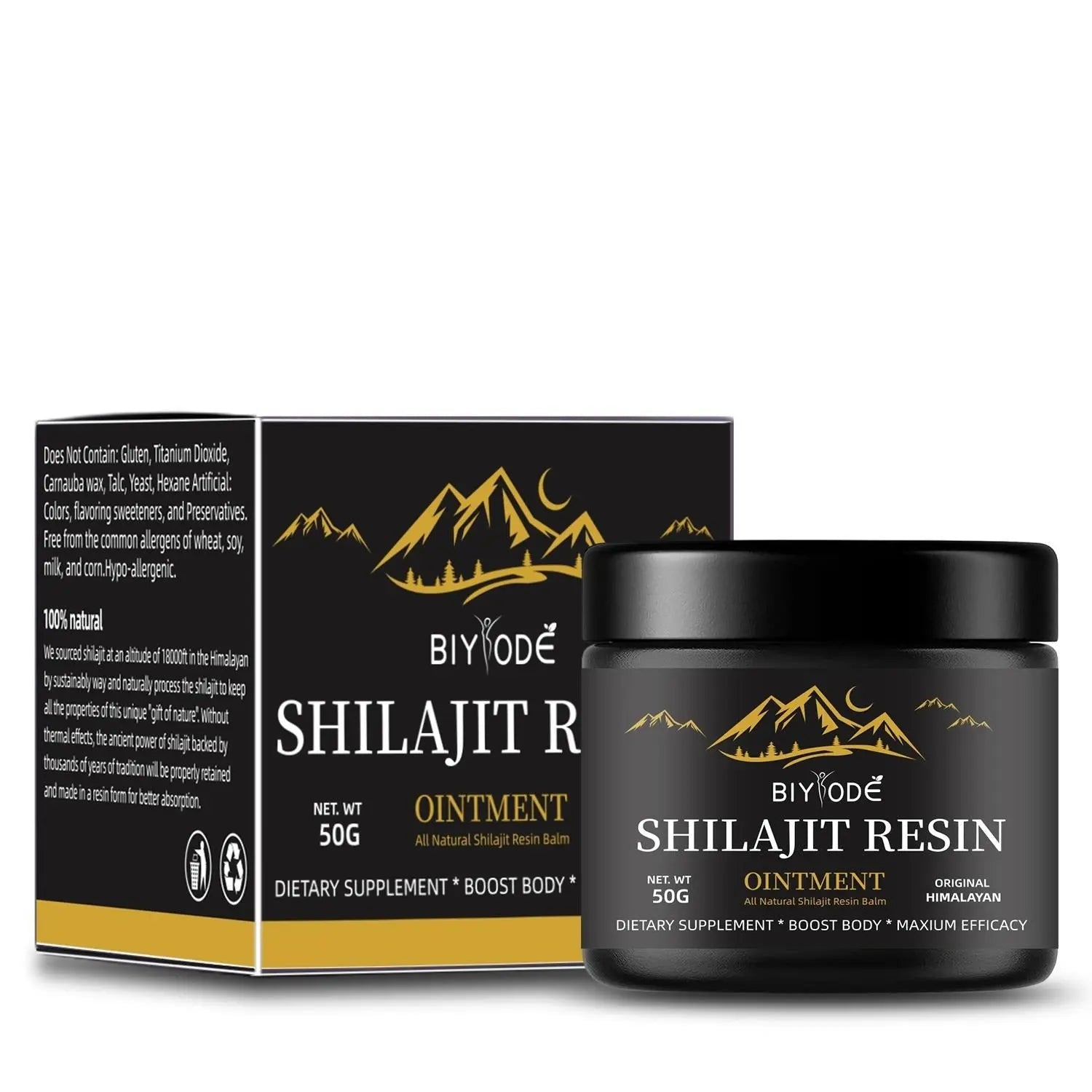 Allebuy Himalaya natural shilajit gummies dietary supplement with boosting and body support benefits