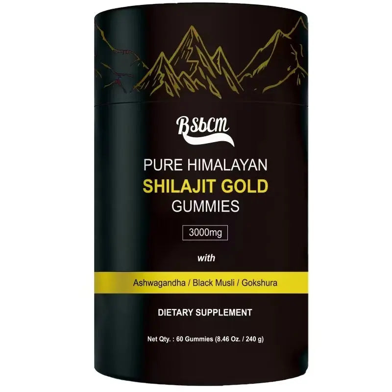 Allebuy Pure Himalayan Shilajit Gold Gummies dietary supplement with 3000mg per serving