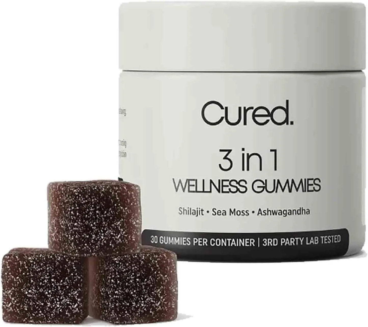 Allebuy Himalayan natural shilajit gummies 3 in 1 wellness supplement with shilajit sea moss and ashwagandha