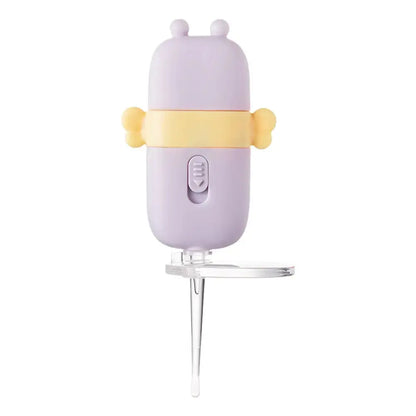 Allebuy cute purple and yellow ear candle wax remover with clear tip and adjustable switch