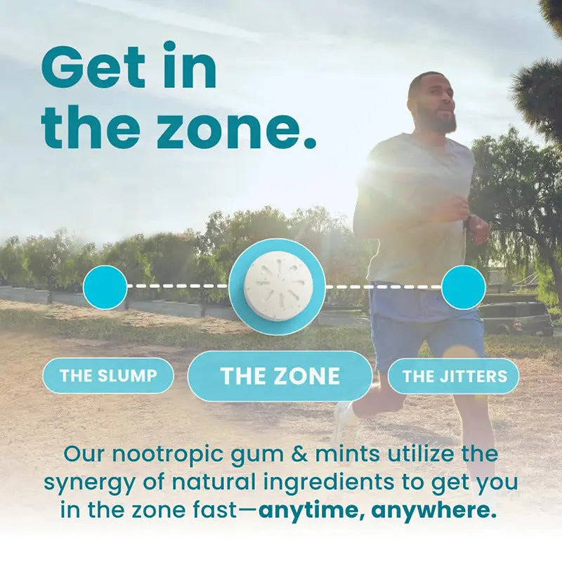 Allebuy nootropics smart drugs gum and mints designed to help get in the zone with natural ingredients