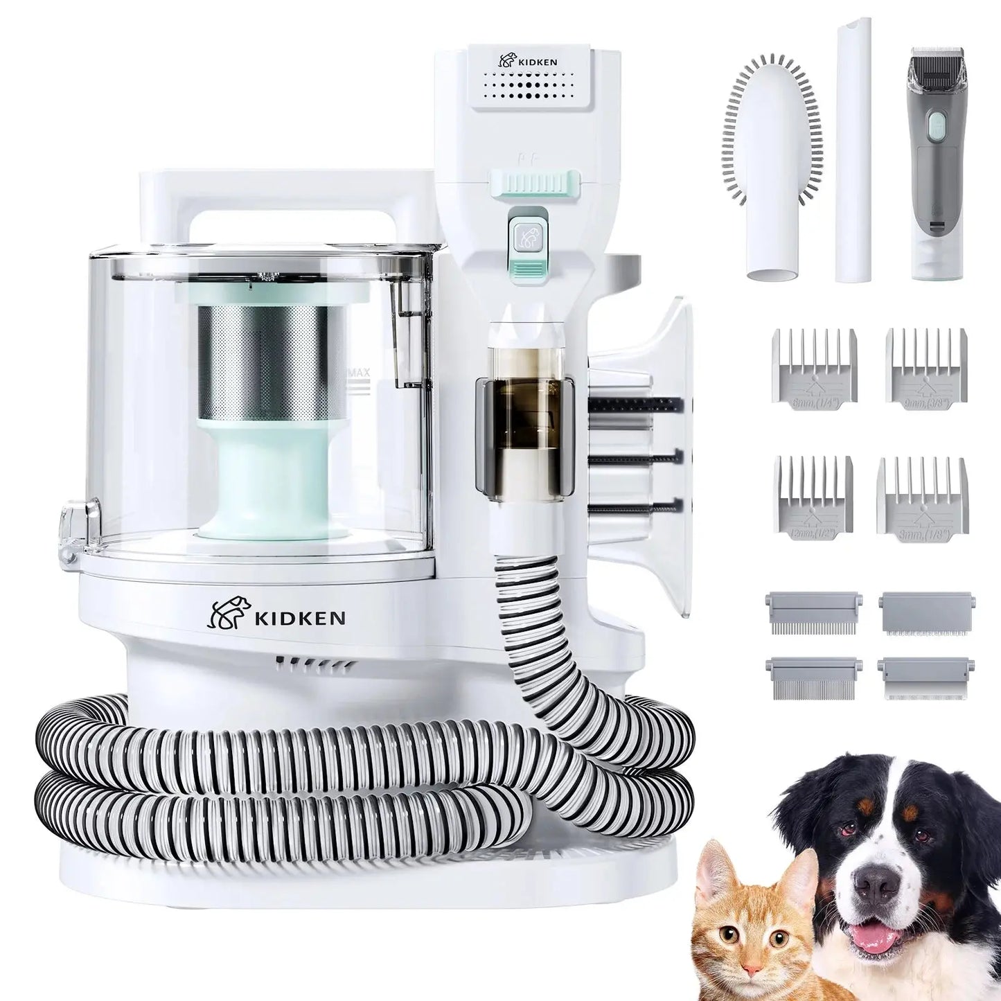 Allebuy pet grooming machine kit with brushes, clippers, combs, and accessories for dog groomers near me pet grooming