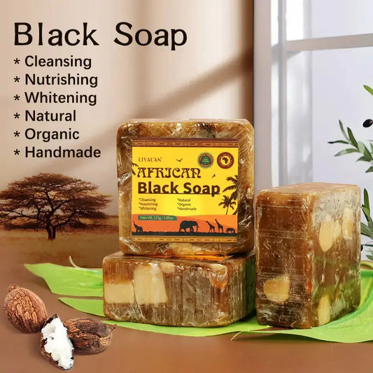 African black soap soap bars with natural, organic, handmade cleansing properties from Allebuy