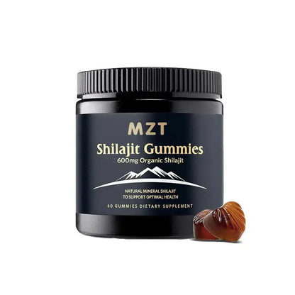 Allebuy MZT Shilajit gummies 600mg organic supplement with natural mineral for optimal health