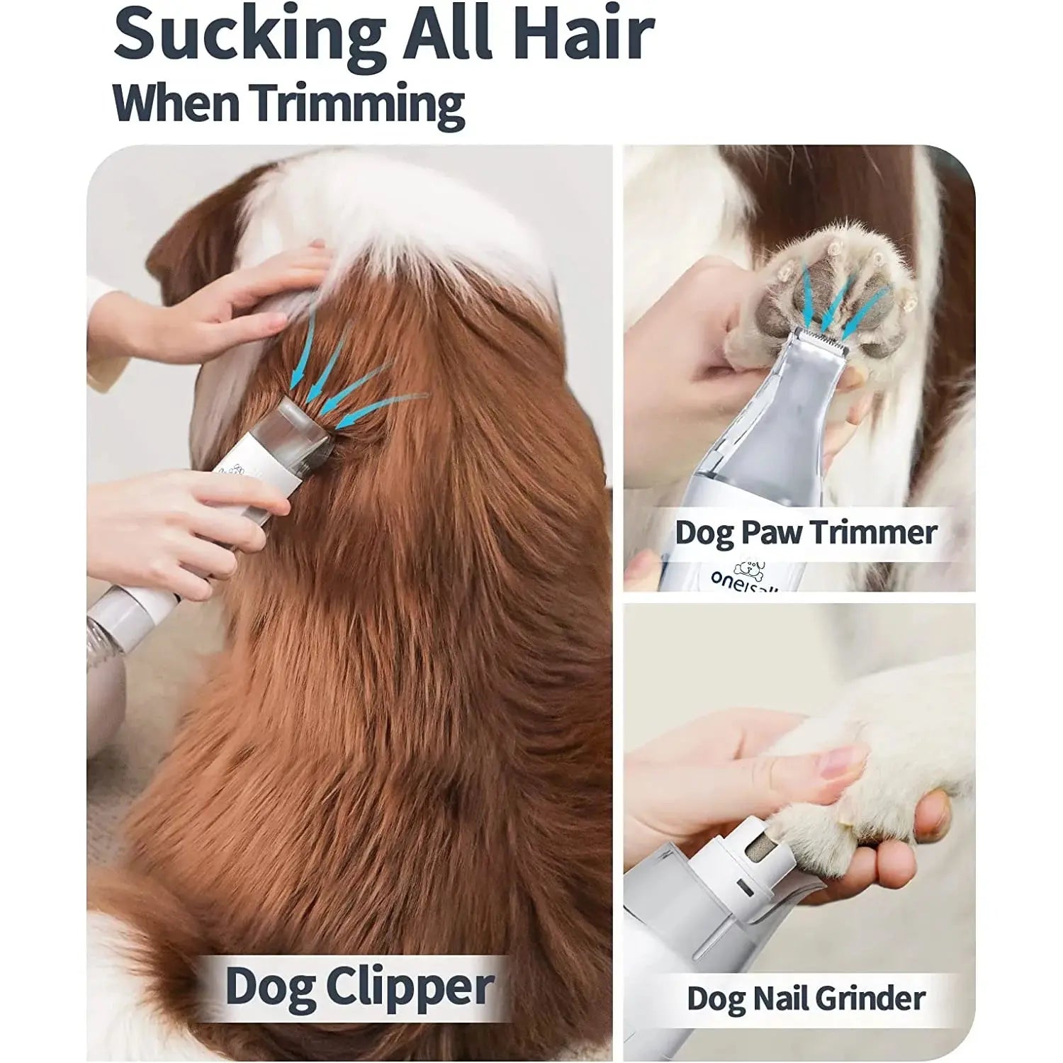 Dog clipper, dog paw trimmer, and dog nail grinder being used for dog grooming closest to me