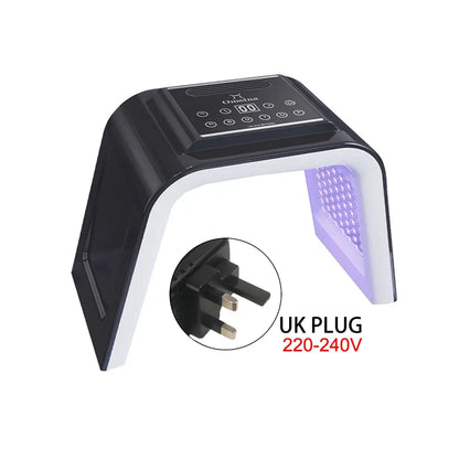 Allebuy black red light therapy lights with UK plug and digital control panel for skin treatment