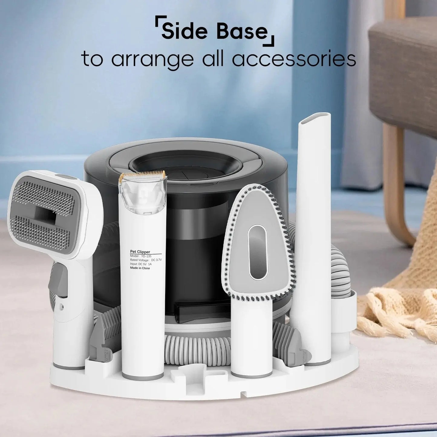 Allebuy pet grooming accessories organizer with side base for dog groomers near me pet grooming