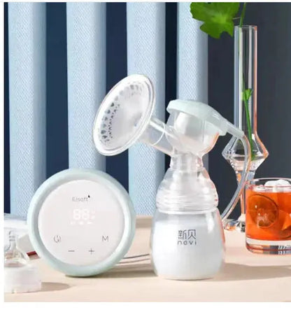 Allebuy double breast electric pump with digital display and silicone breast shield for breastfeeding