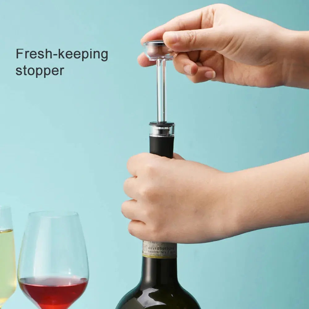 Allebuy electric wine cork opener fresh-keeping stopper used to seal wine bottle
