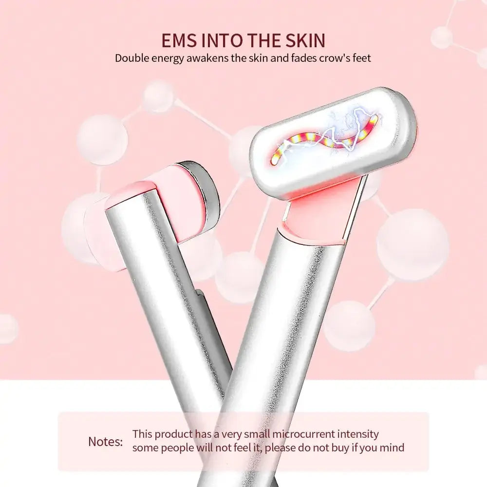 Allebuy red light therapy lights handheld device with EMS skin stimulation for anti-aging treatment