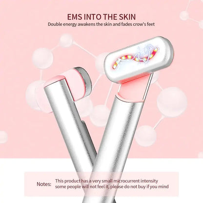 Allebuy red light therapy lights handheld device with EMS skin stimulation for anti-aging treatment