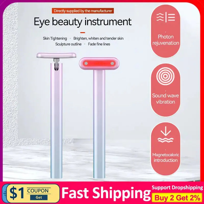 Allebuy eye beauty instrument with red-light therapy for skin tightening and photon rejuvenation