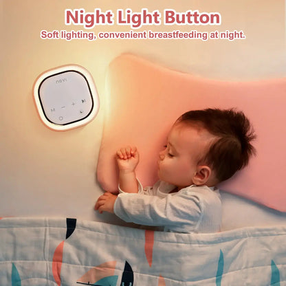 Allebuy double breast electric pump night light button with soft lighting for convenient nighttime breastfeeding