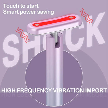 Allebuy red light therapy lights handheld device with high frequency vibration and smart power saving